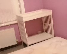 White Wooden Changing Table
