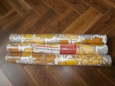 3X ROLLS VINTAGE RETRO 60'S 70's KITCHEN BATHROOM MELODY MILLS WALLPAPER  FLORAL