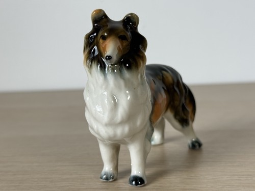 Rough collie dog porcelain - collie,