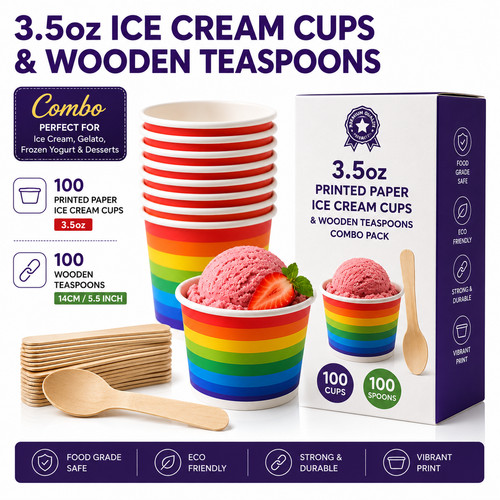5oz printed paper - printed, ice