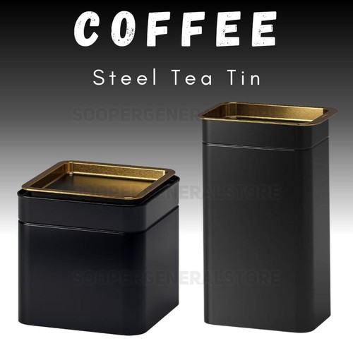 Tea coffee sugar tin - tea,