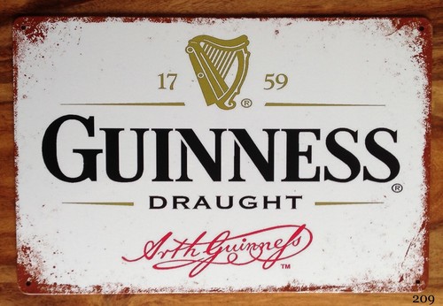 Guinness rusty vintage metal - rusty,