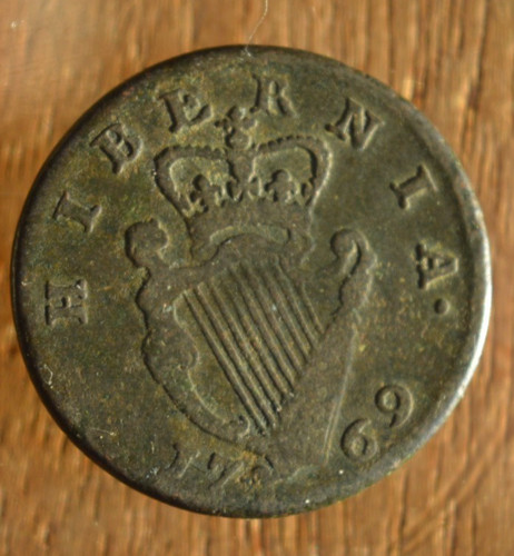 1769 george iii irish copper - george,