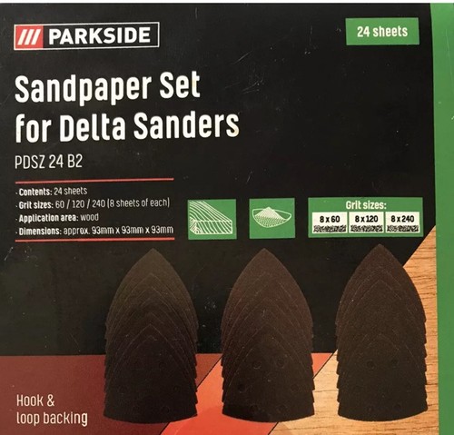 Parkside triangular sandpaper - parkside,