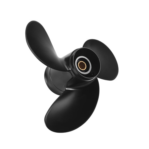 Black boat outboard - black,