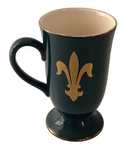 Hornsea Green Gold Cup Footed