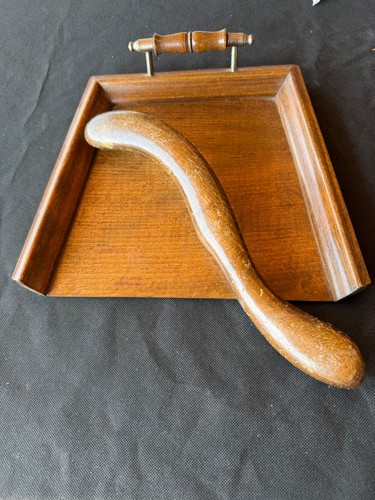 Vintage wooden crumb - , tray