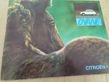 CITROEN  ,  CATALOGUE , BROCHURE , PUB , DYANE 