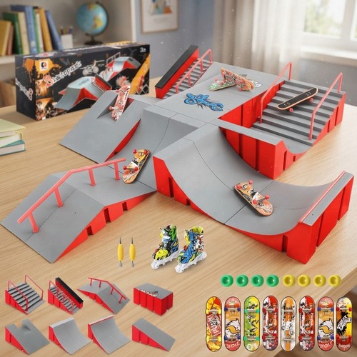 Finger skateboard ramp - 14-in-1,