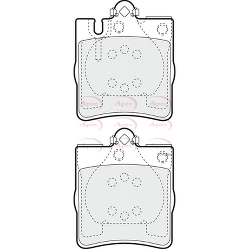Brake pads set - set, for