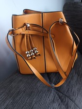 Zara Mustard Handbag Bucket