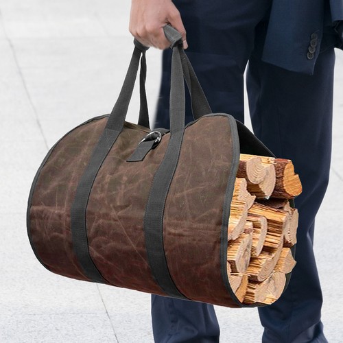 Firewood log carrier bag wood - log,
