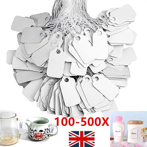 Price tags with string - price,