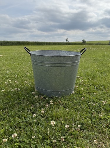 Large round aged - round, zinc