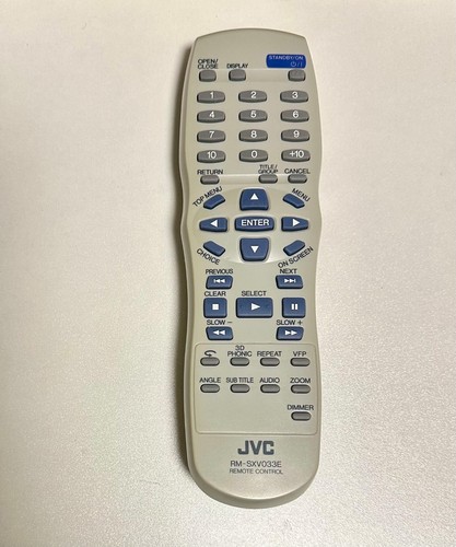 Jvc sxv033e remote control - rm-sxv033e,