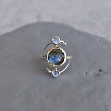 Moonstone & Labradorite Ring