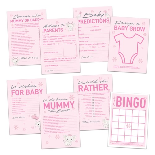 Baby shower games girl fun - shower,