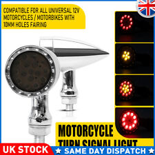 2x Amber Chrome Bullet Front