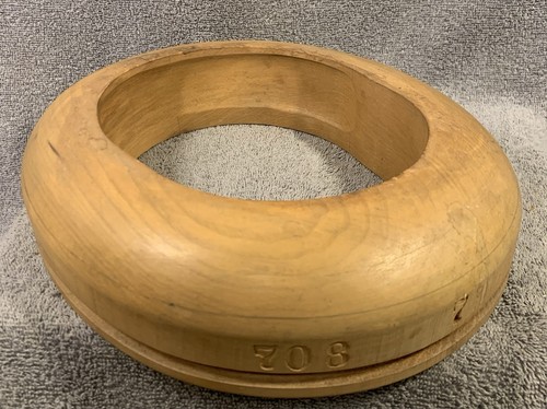 Antique wooden block - wooden, brim