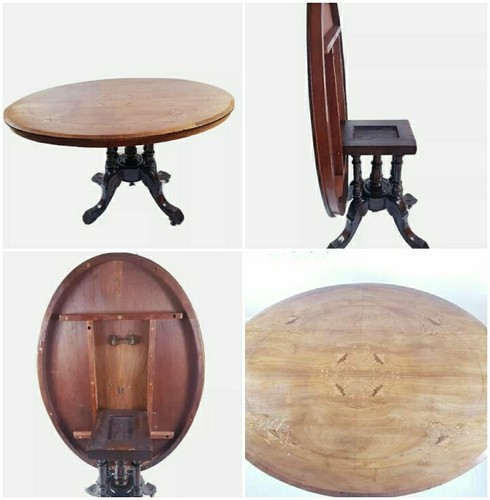 Antique victorian inlaid - victorian, tilt