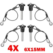 4Pcs 6mm x 15mm Stainless