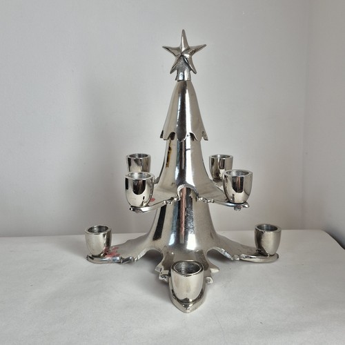 Vintage chrome christmas tree - vintage,