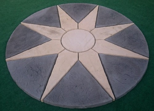 Paving sun star - , circle