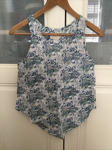 Anokhi cotton top blue - top,