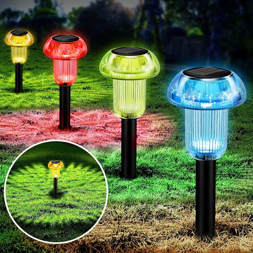 Mixed colour solar stake - 4x,