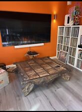 Indian bull cart Converted Coffee Table