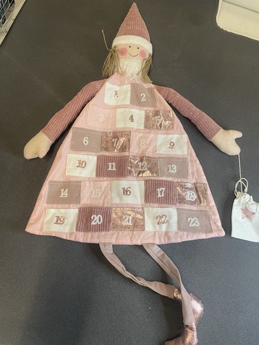Pink fabric advent calendar - pink,