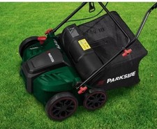 parkside 1800w 50l 2in1 electric lawn scarifier / aerator