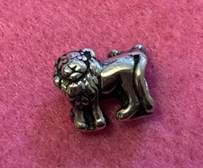 Rare double sided lion lioness Trollbead Charm Bead With Gift Bag