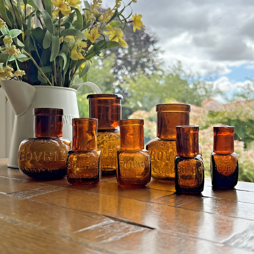 Bovril amber glass - bovril,