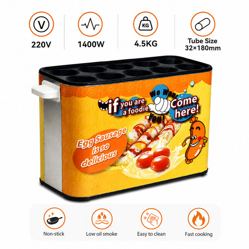 Commercial egg sausage - sausage, machine