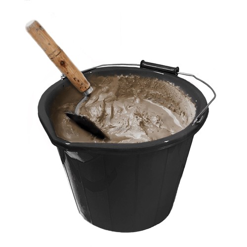 Plastic builders bucket with - builders,