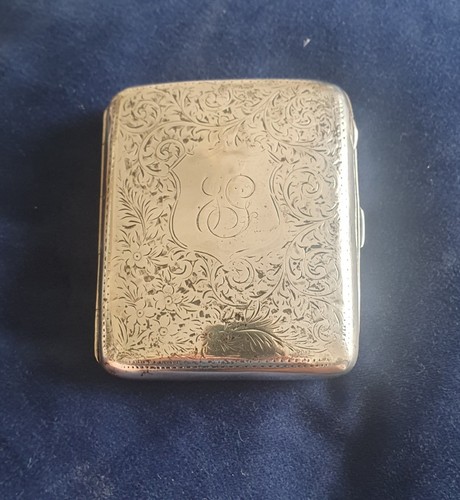 Antique silver cigarette - antique,