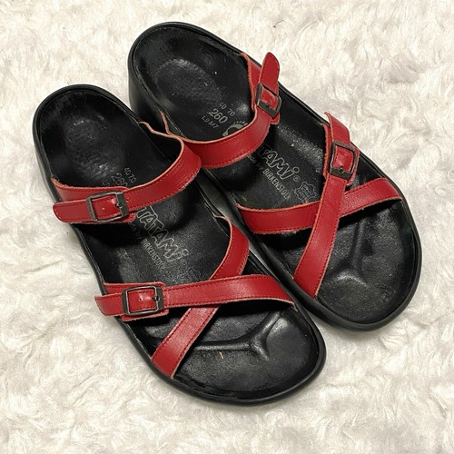 Birkenstock tatami sandals red - birkenstock,