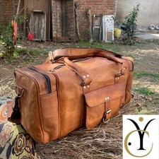 Leather Bag Travel Luggage