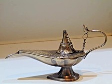 Antique brass aladin genie - brass,