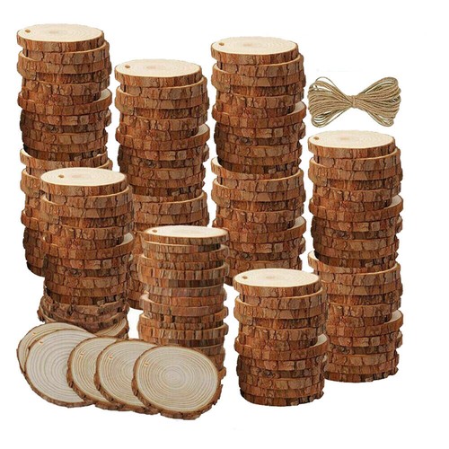 300pcs wooden slices - slices, cm