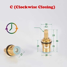For Kitchen Sink Copper Faucet Valve Connection Outlet Tap Replace Spout Parts