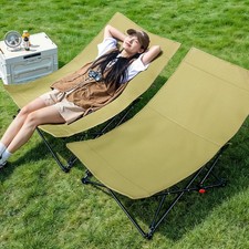 Adjustable Camping Moon Chair Portable Folding Outdoor Garden Picnic Chair w/Bag