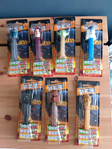 Pez star wars boxed dispensers - star,