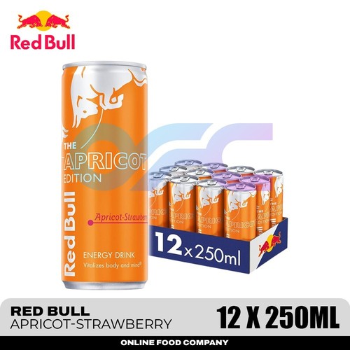 Red bull energy drinks - bull, apricot