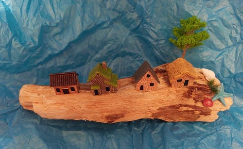 Handmade driftwood art beach - handmade,