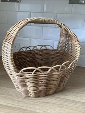Vintage Wicker Basket With