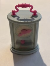 Vintage Barbie Doll Blue Pink Carriage Clock Wind Up Mechanism