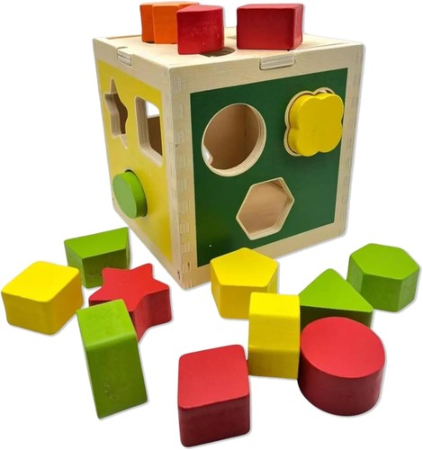 Shape sorting cube toy pc - shape,