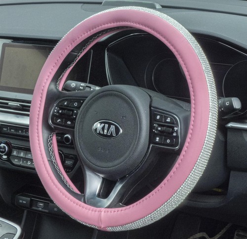 Car pink steering - steering, wheel